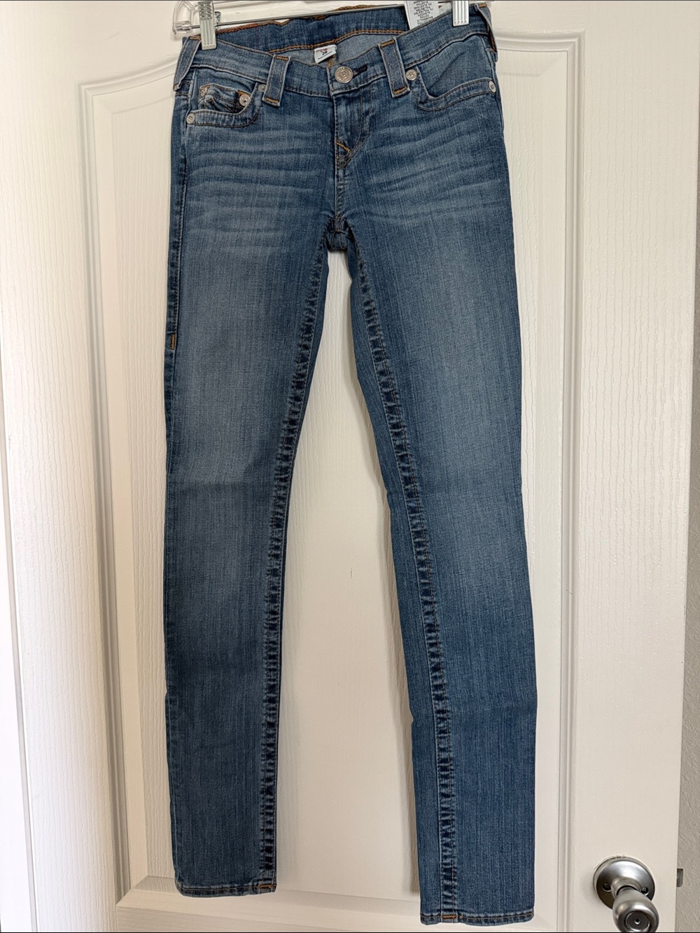 True Religion Women's Dark Wash Skinny Jeans Sz 26.